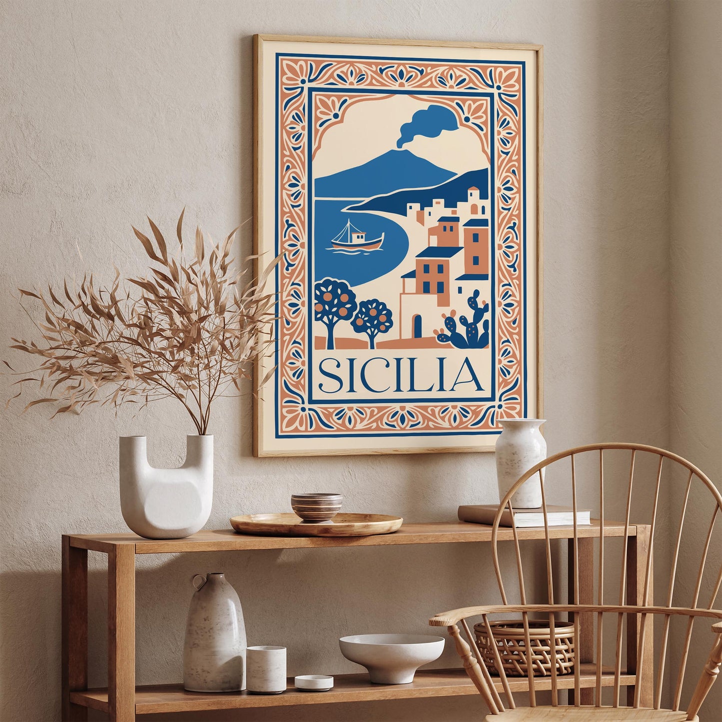 Sicilia Travel Poster
