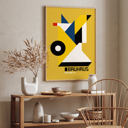 Bauhaus Art Gallery Retro Poster Print