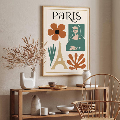 Paris Aesthetic Modern Travel Poster