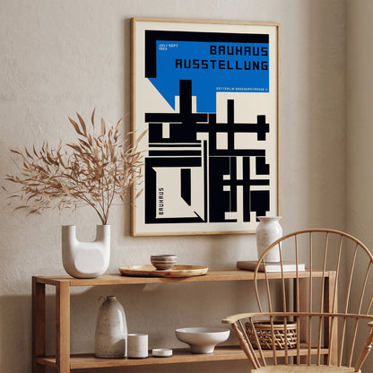 Bauhaus Ausstellung Blue Modern Art Print