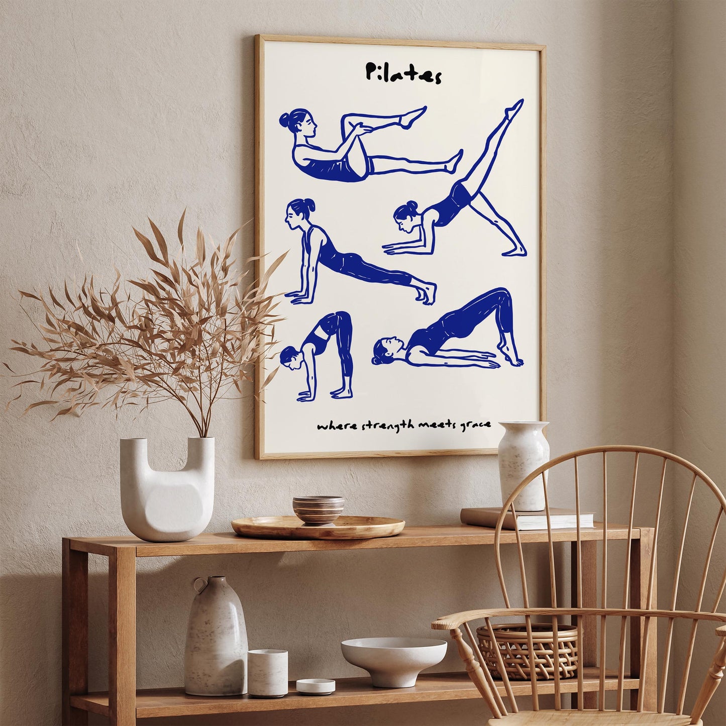 Pilates - where strenght meets grace Poster
