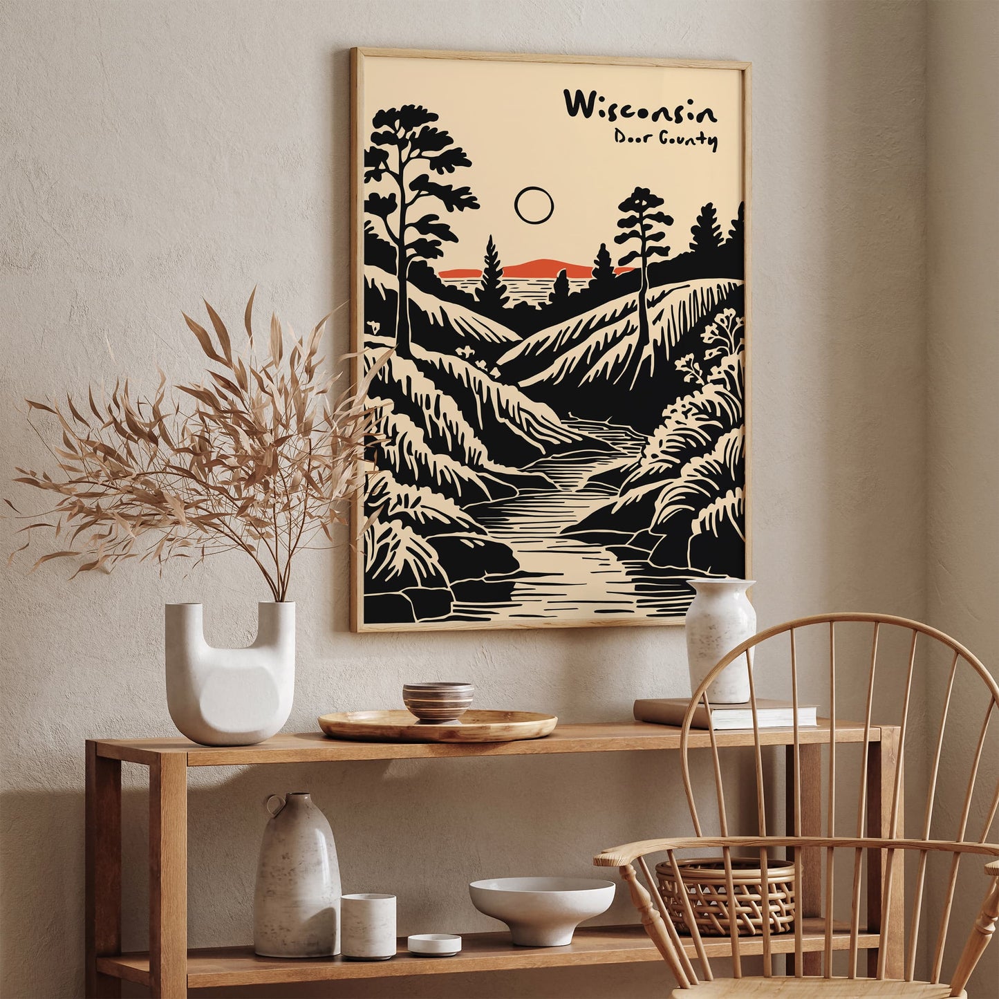 Door County Wisconsin Poster - Travel Wall Art