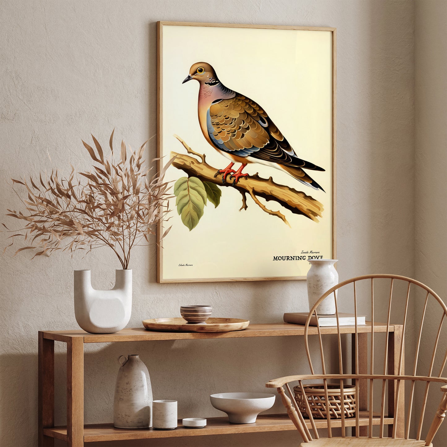 Mourning Dove Bird Poster