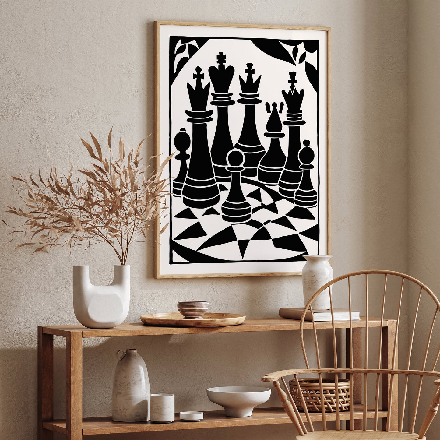 Checkmate Your Wall Decor, Stunning Chess-themed Poster