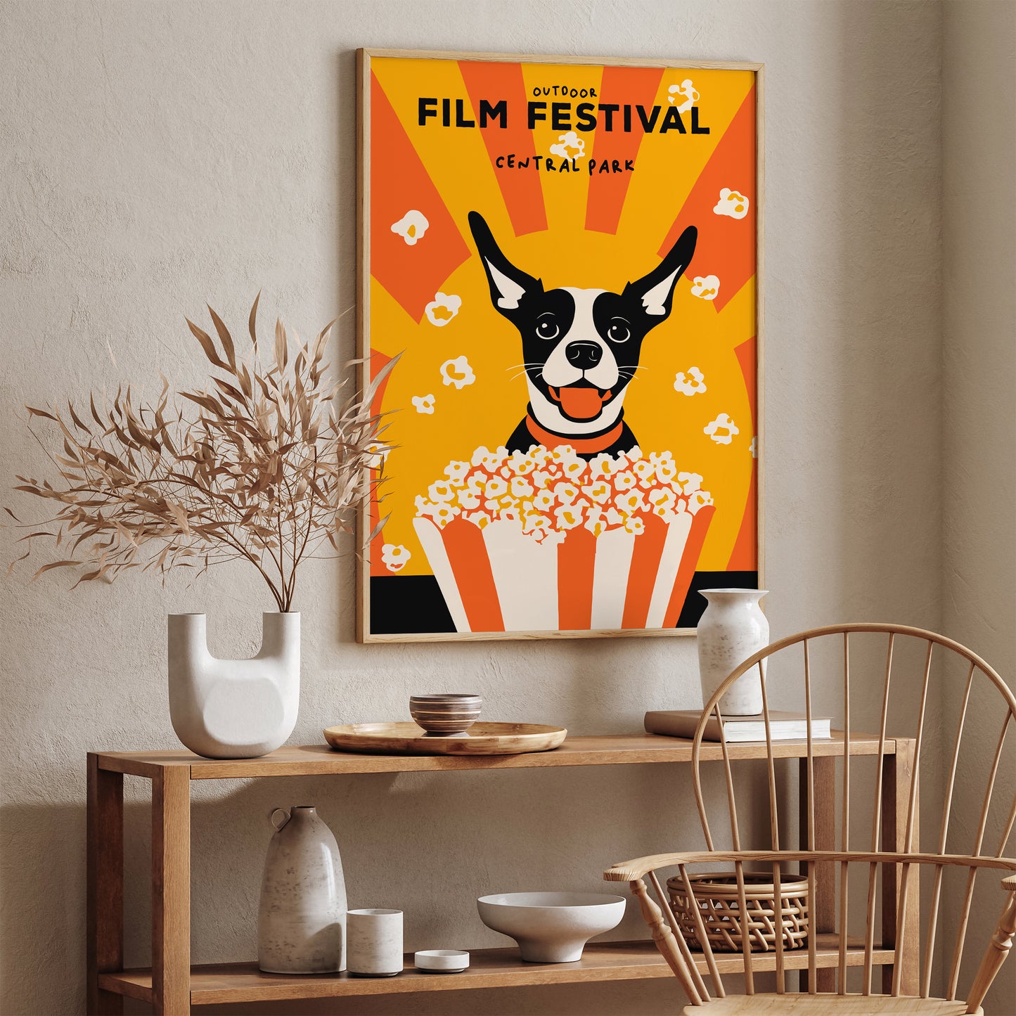 Central Park Film Festival Funny Dog Poster