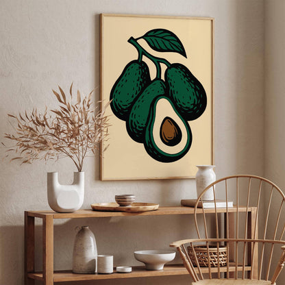 Avocado Poster - Kitchen Wall Art Decor