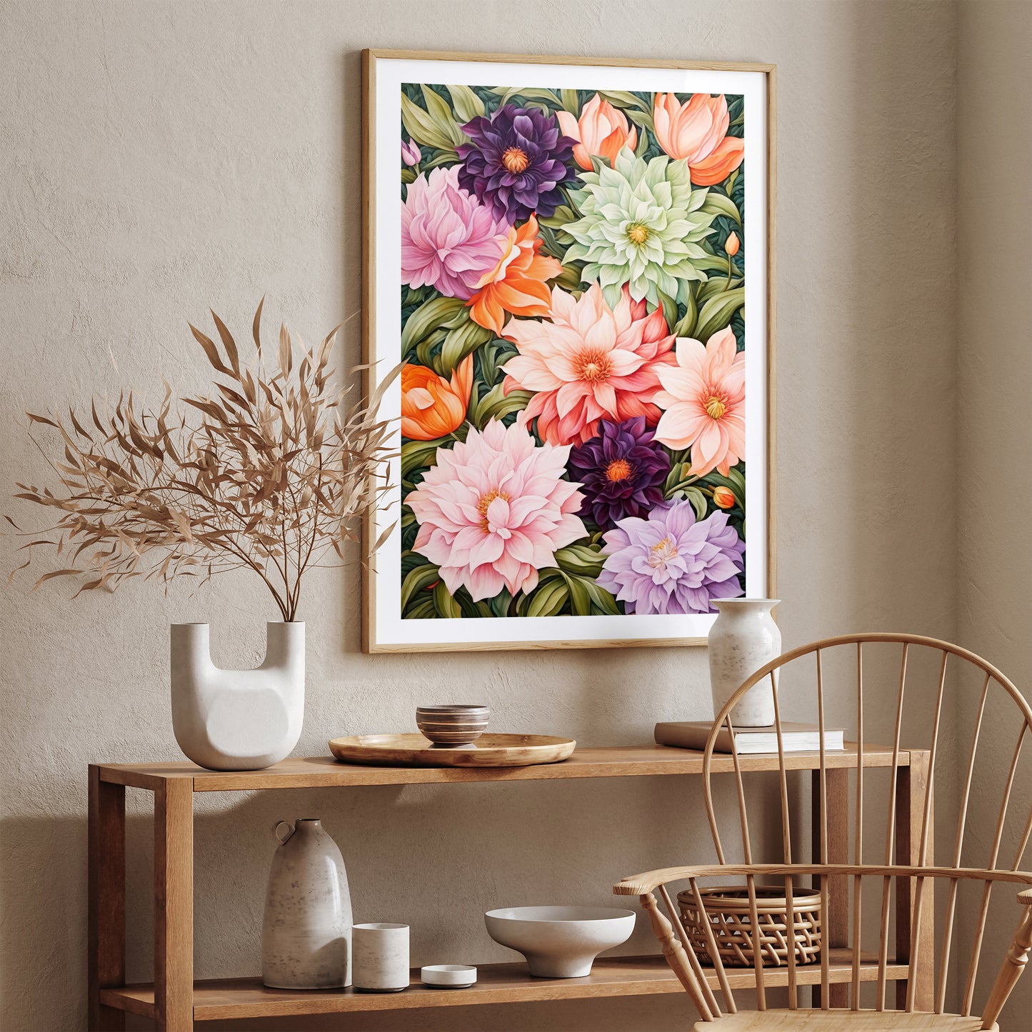 Modern Flowers Art Print