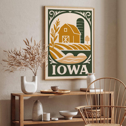 Iowa Travel Poster