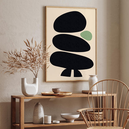 Minimalist Zen Stones Poster