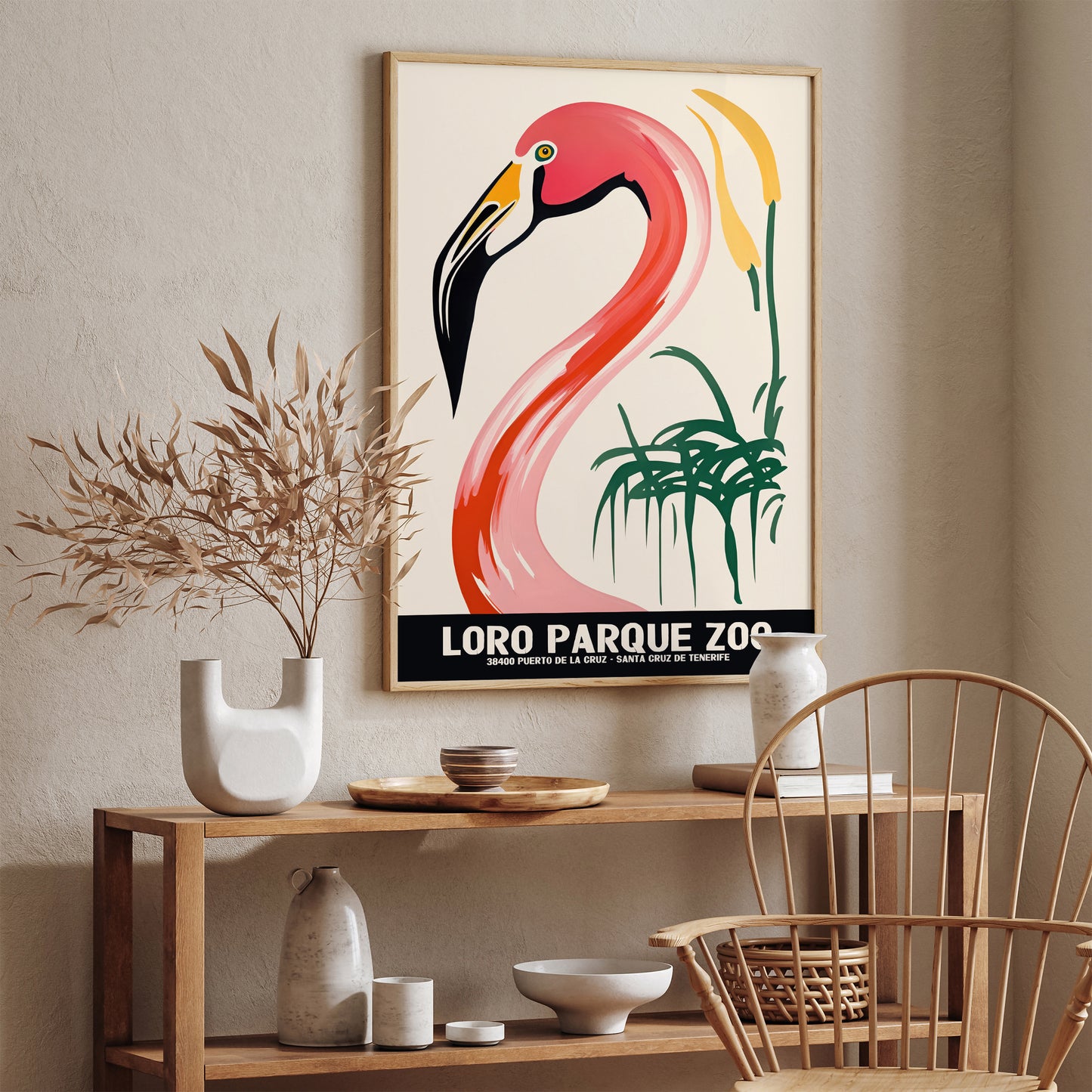 Loro Parque Zoo - Flamingo Wall Art