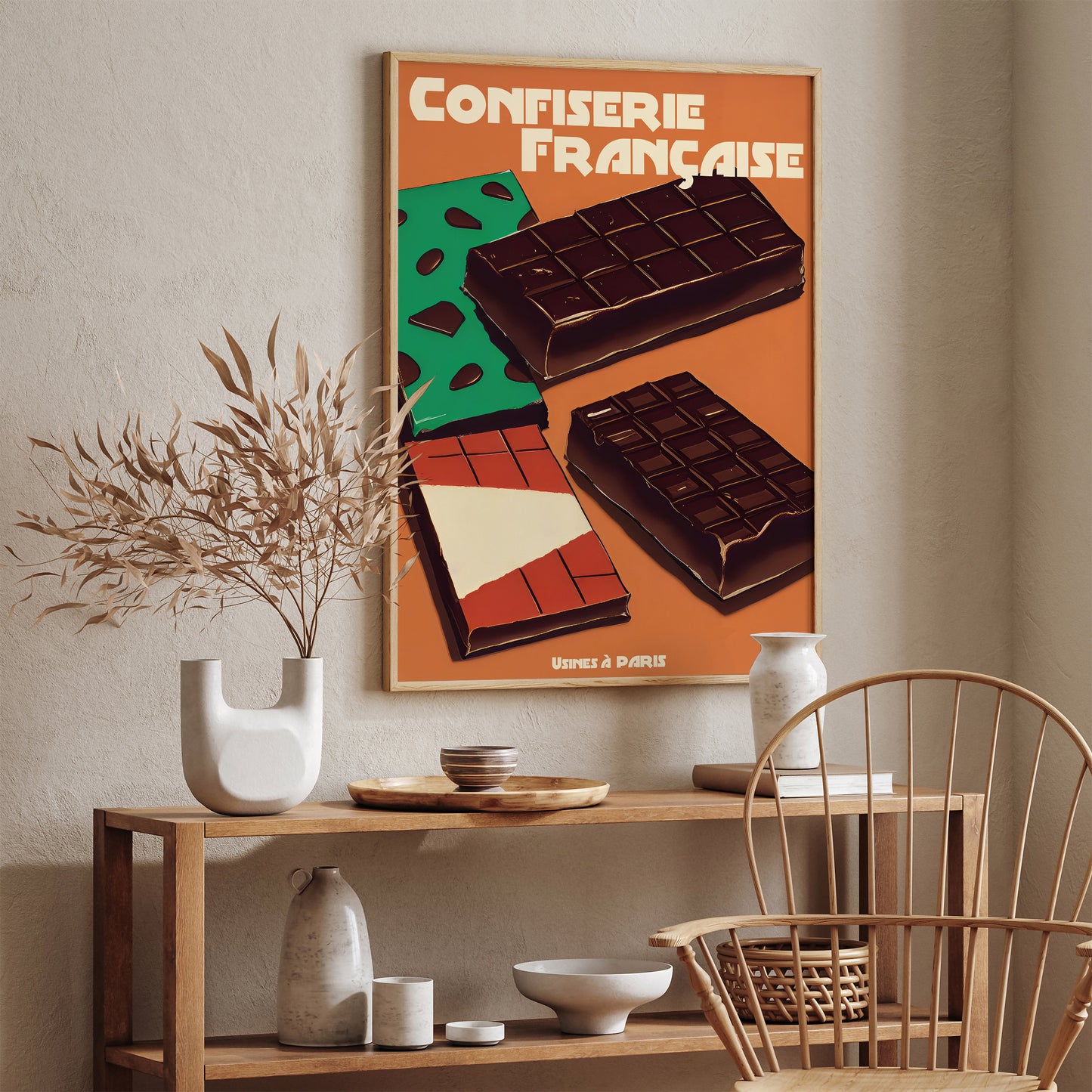 Confiserie Francaise Chocolat Retro Poster