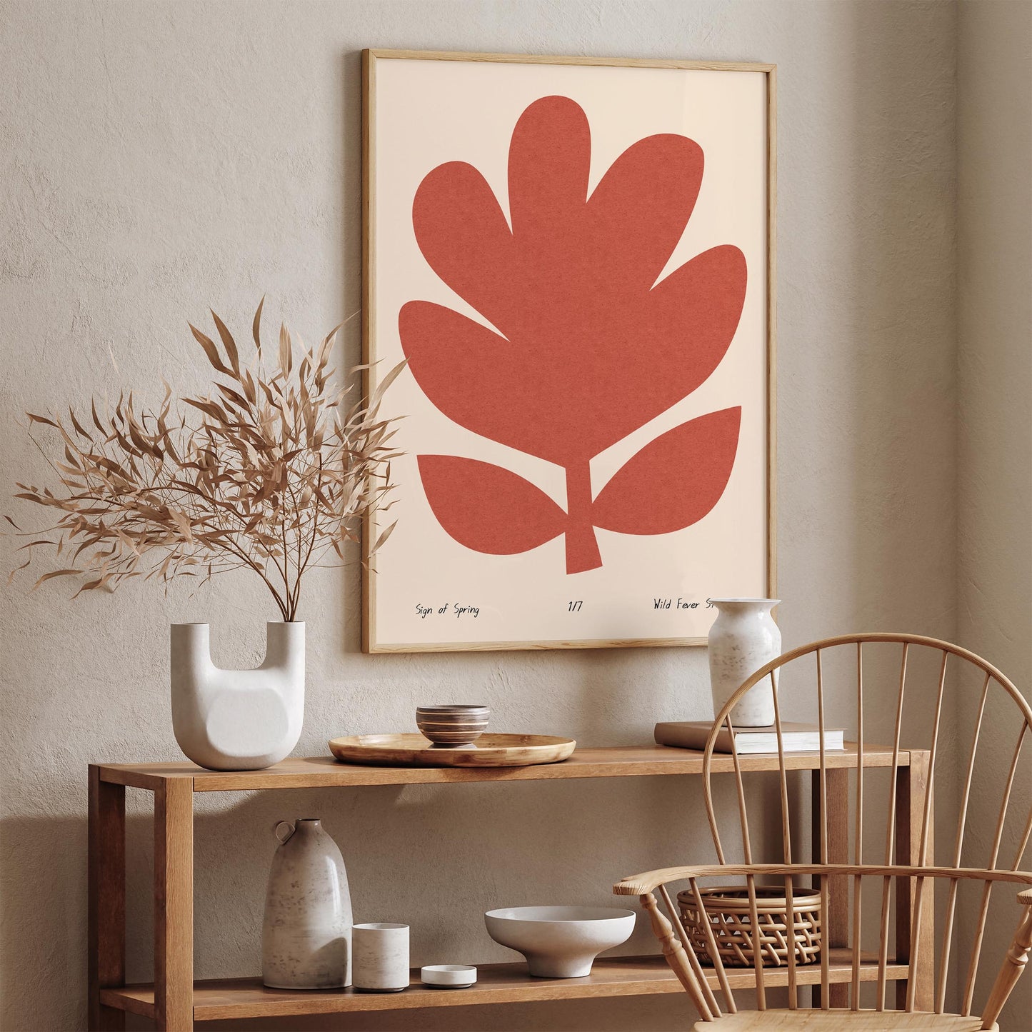 Spring Abstract Floral Poster