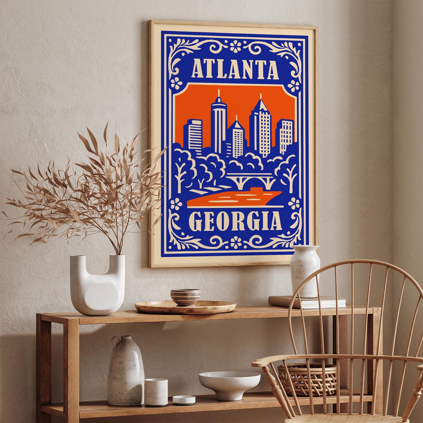 Atlanta Georgia Poster - Georgia Cityscape Wall Art