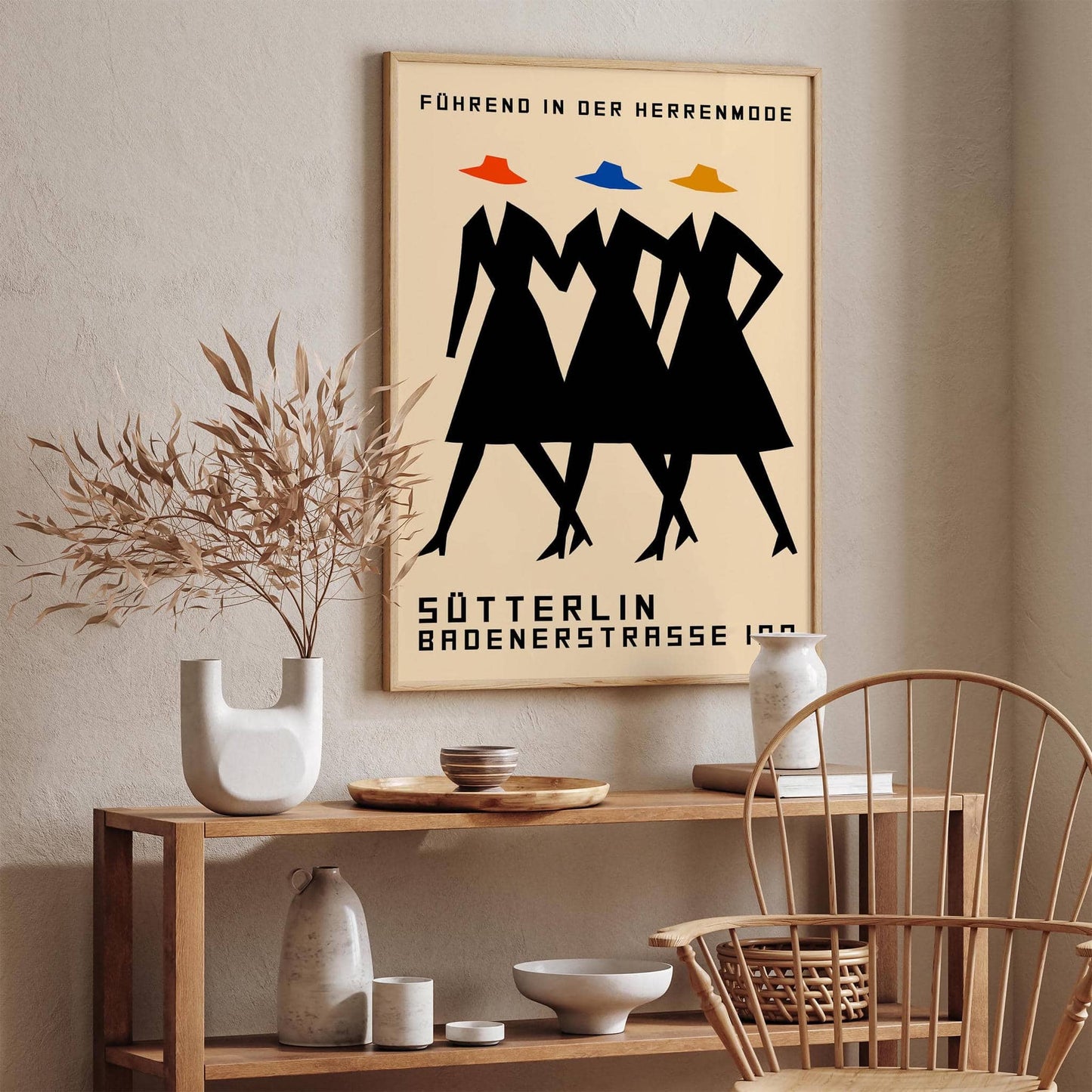 German Vintage Fashion Poster