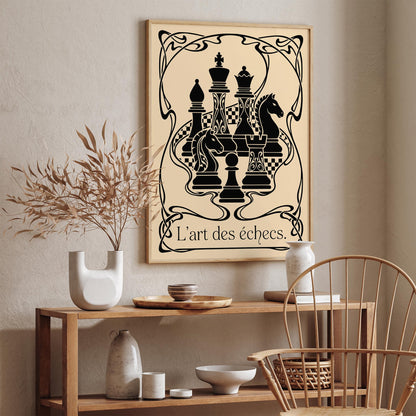 Vintage Chess Poster