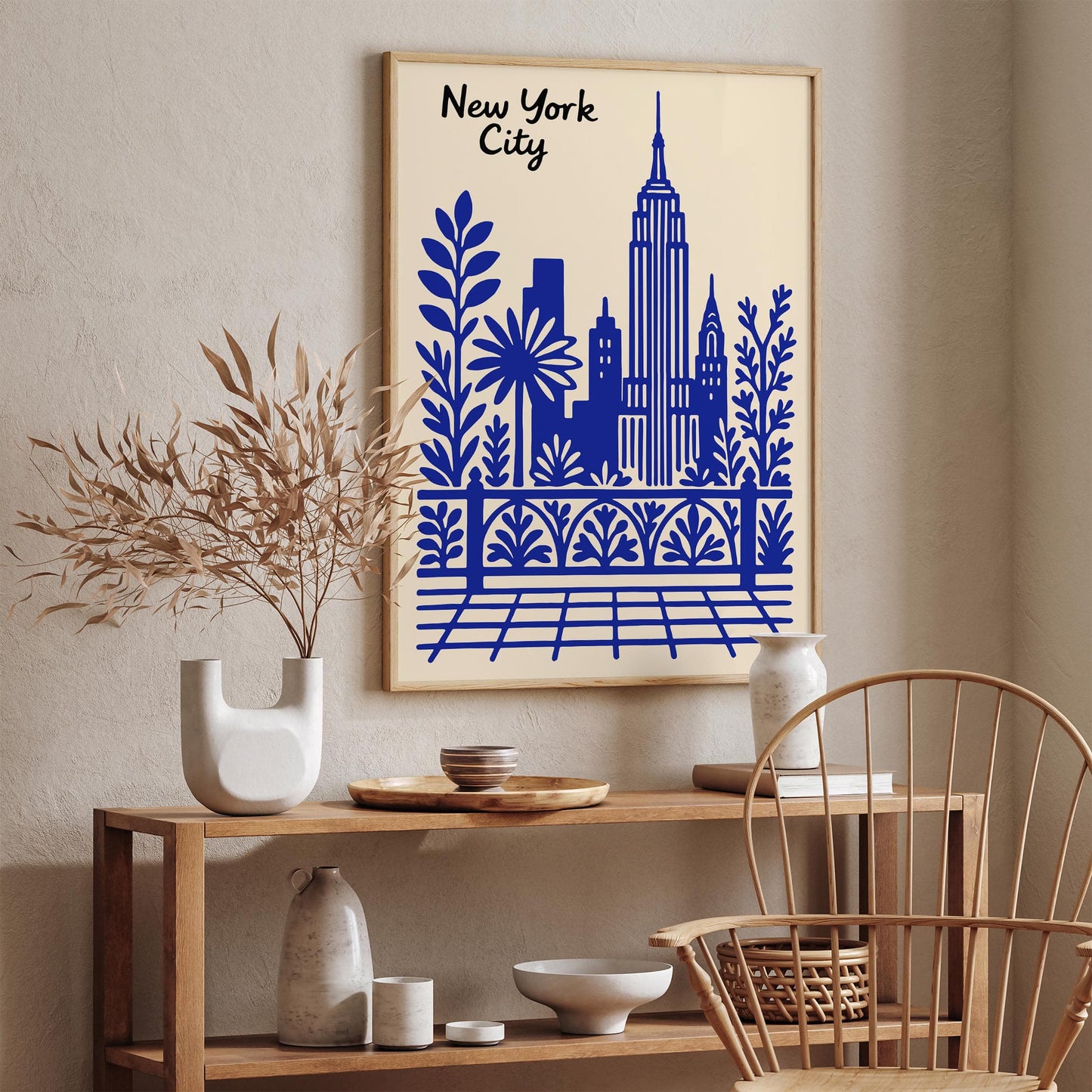 New York City Blue Poster