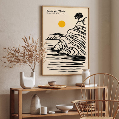 Scala dei Turchi Sicily Italy Poster