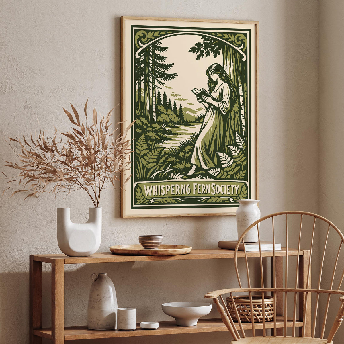 Whispering Fern Literary Society Art Poster