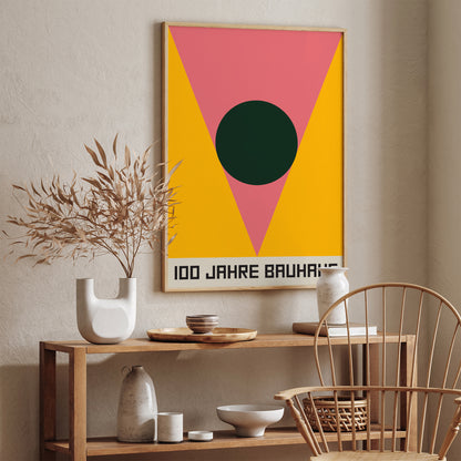 100 JAHRE BAUHAUS geometric poster