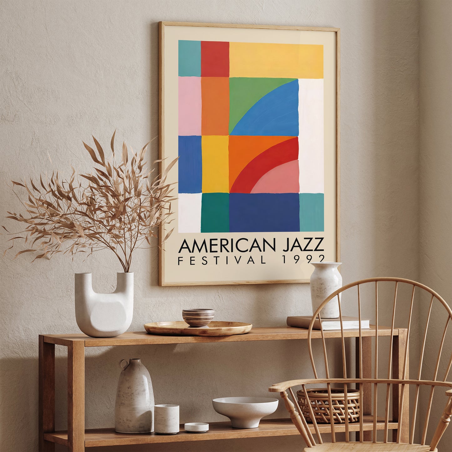 American Jazz Festival Modern Poster