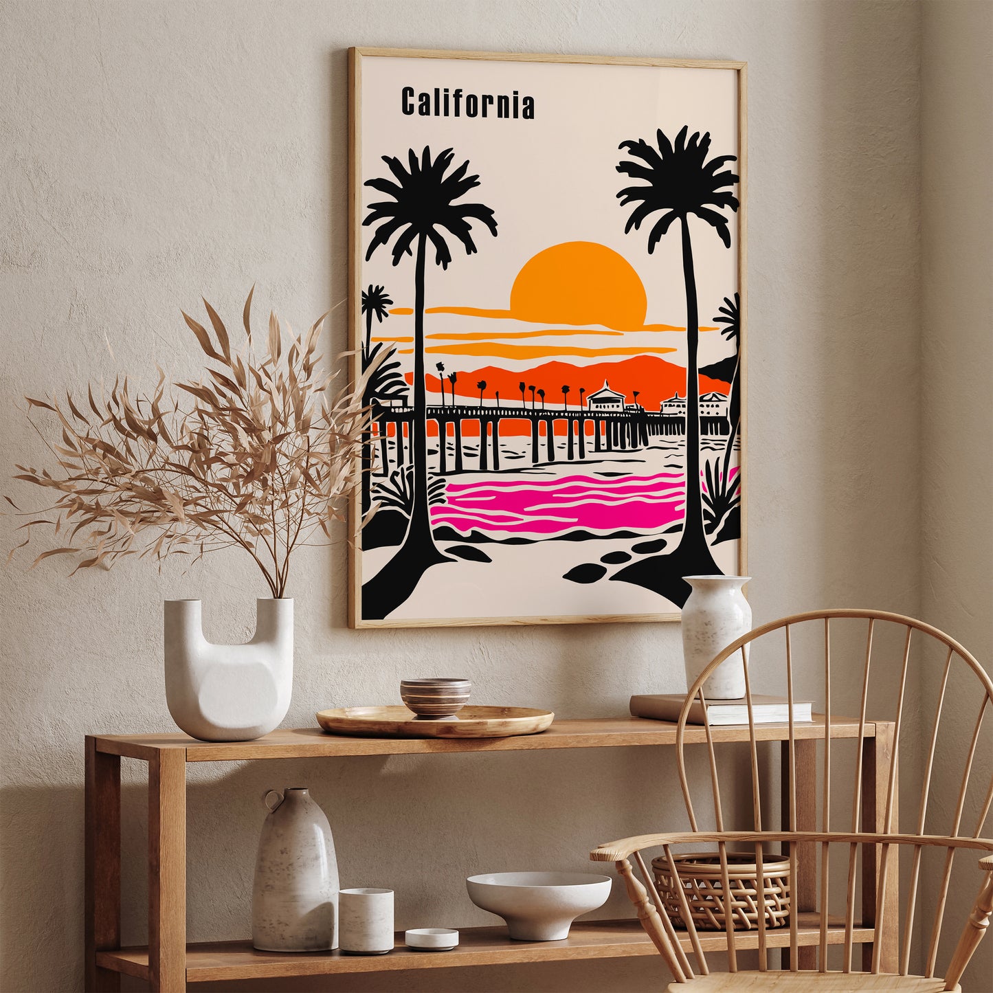 Caifornia Landscape Travel Art Print