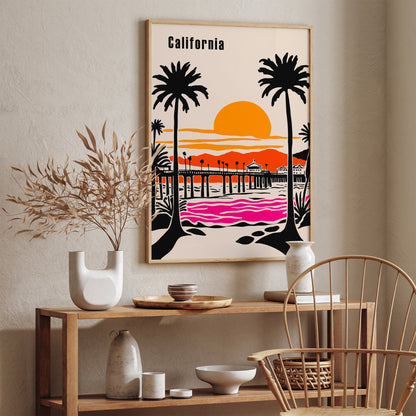 Caifornia Landscape Travel Art Print