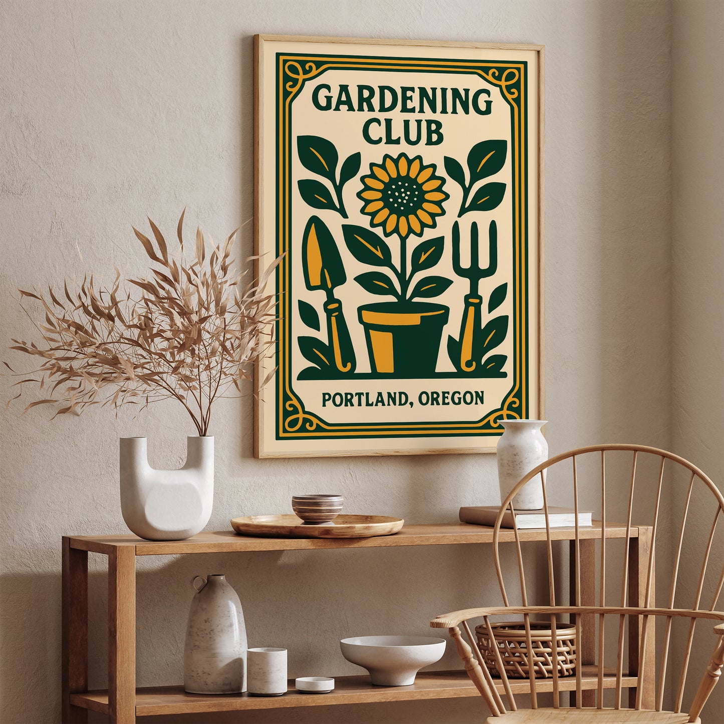 Gardening Club - Portland Oregon Poster
