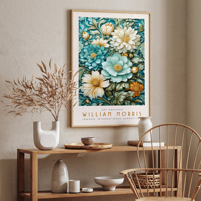 W. Morris Inspired Floral Exhibition Poster