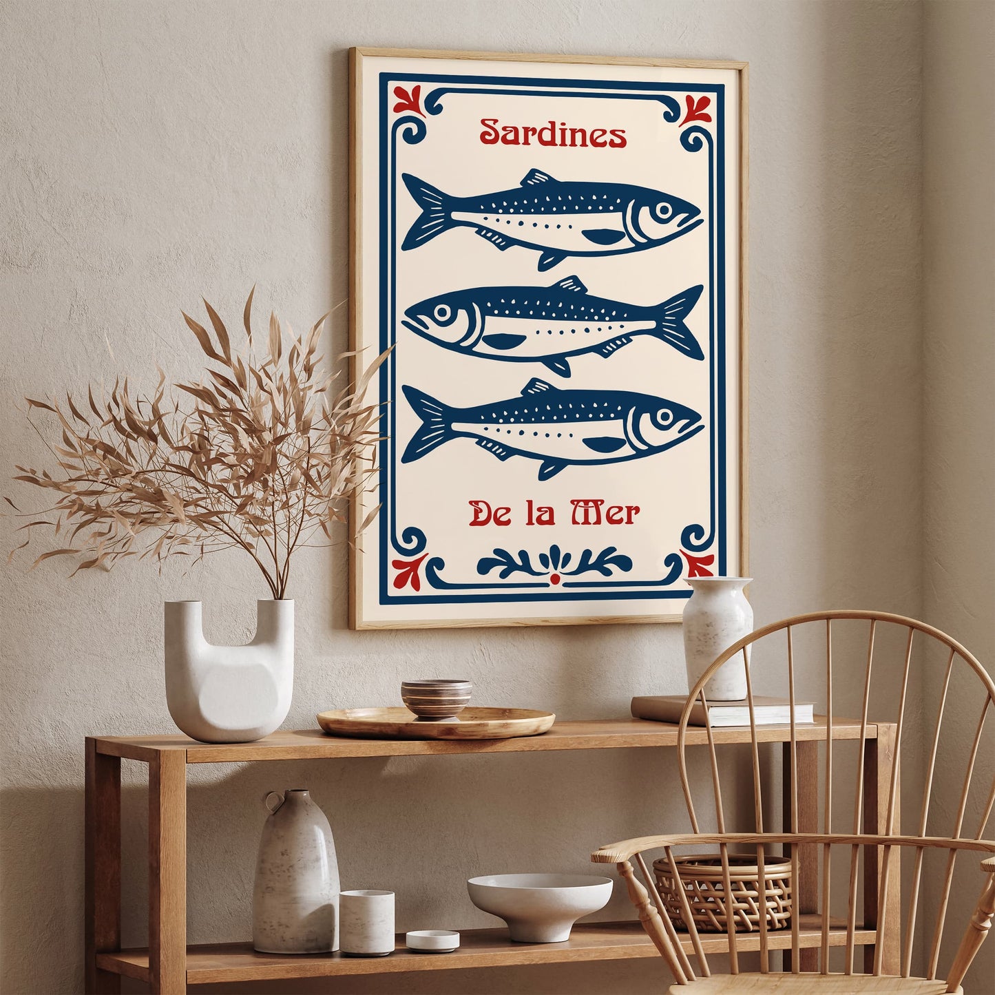 Sardines De la Met Poster - Nautical Art Print