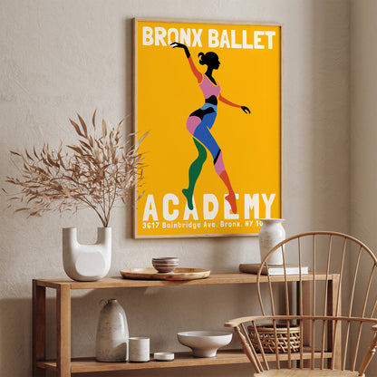 Bronx Ballet NYC Ballerina Poster