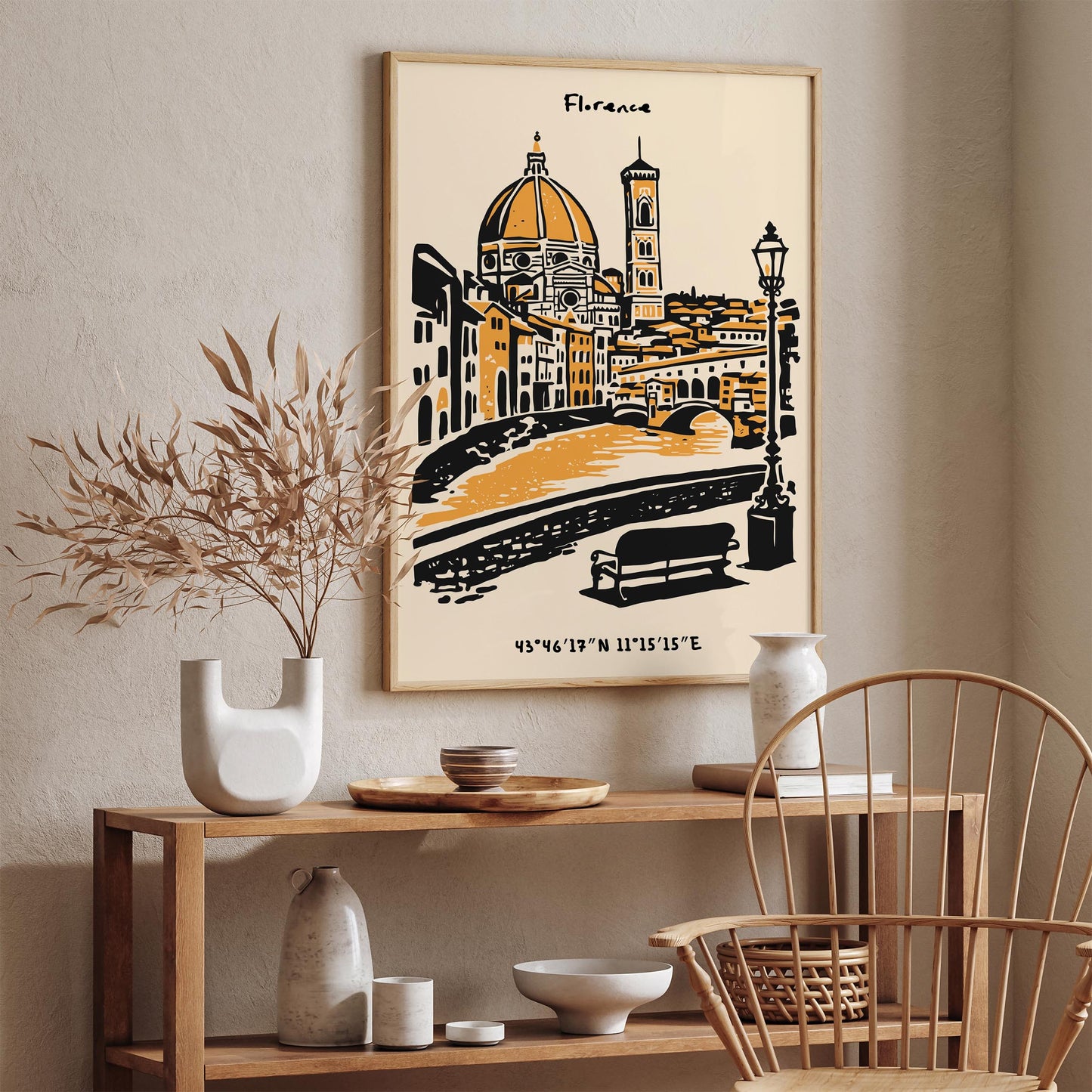 Florence Italy Poster – Cityscape Wall Art