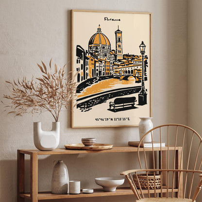 Florence Italy Poster – Cityscape Wall Art