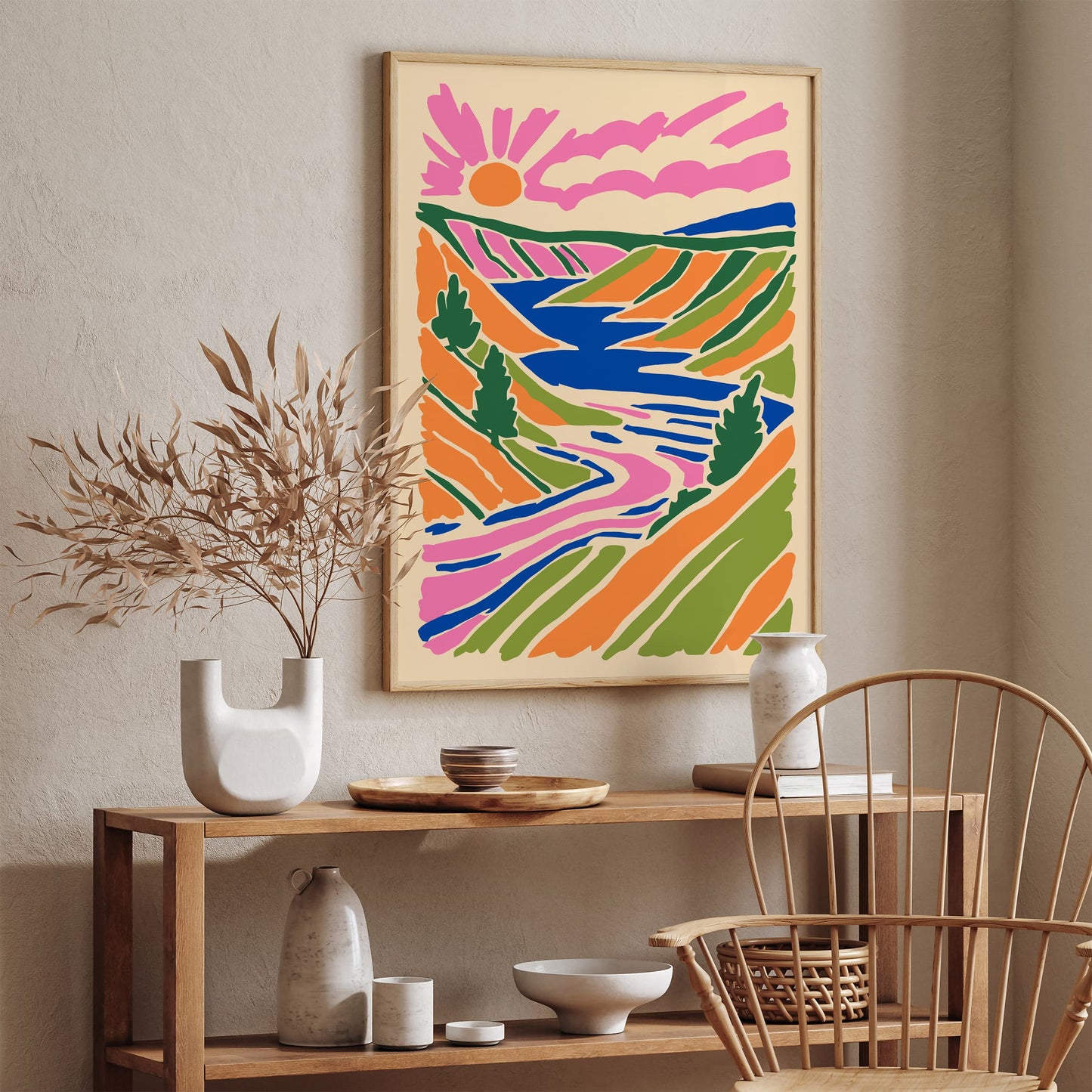 National Park Poster - Colorful American Landscape Wall Art