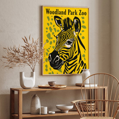 Woodland Park Zoo Retro Poster