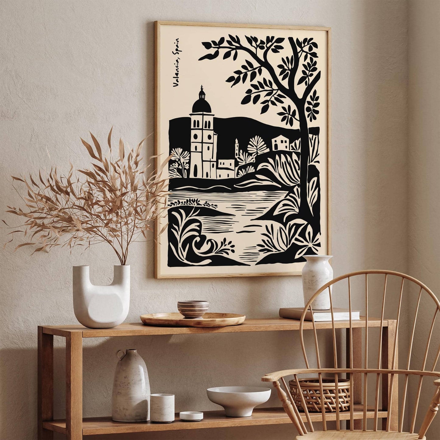 Valencia Spain Vintage Poster