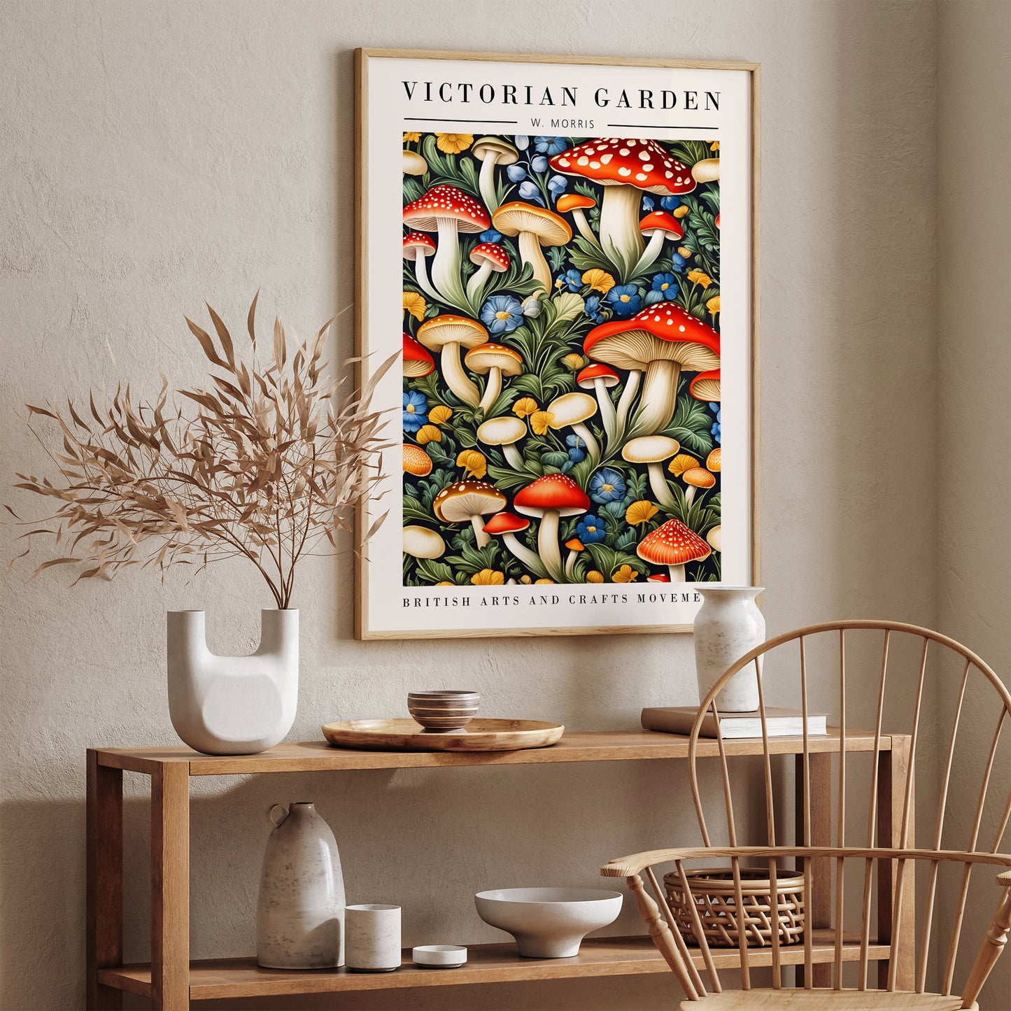 Victorian Garden Morris Inspired Poster