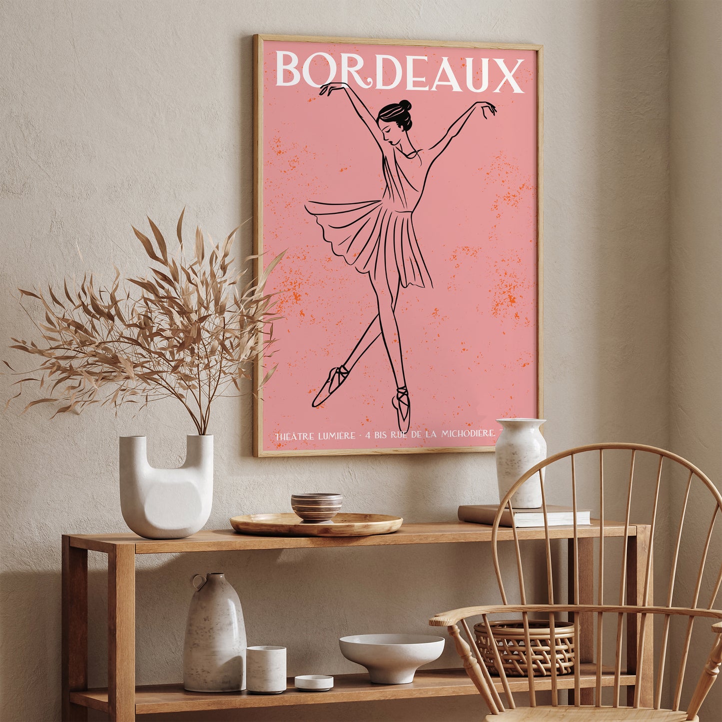 French Ballerina Wall Art Print