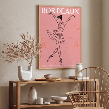 French Ballerina Wall Art Print