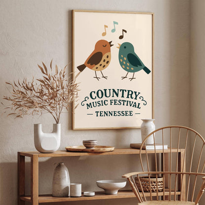 Country Music Festival Tennessee Art Print