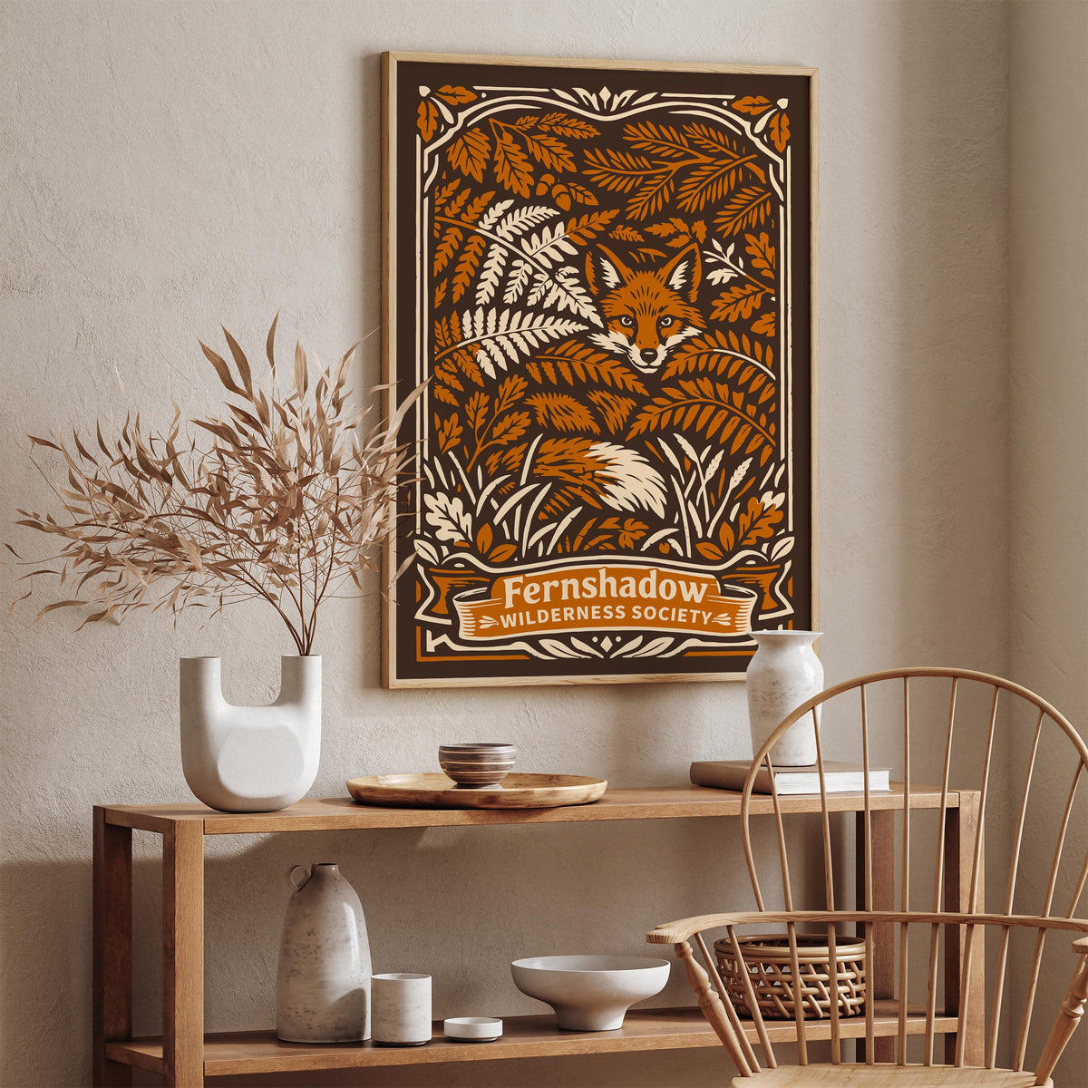 Fernshadow Wilderness Society Art Poster