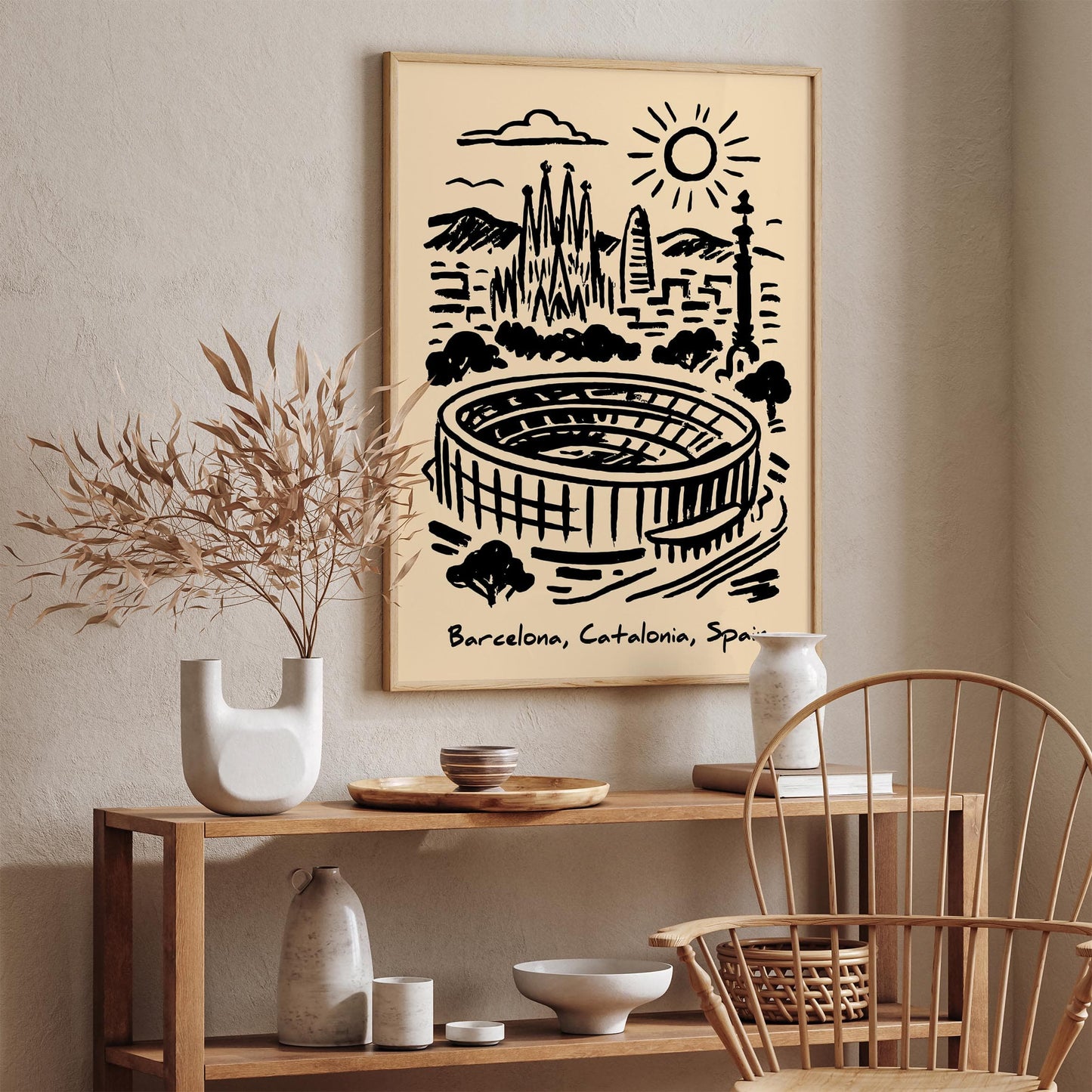 Camp Nou Poster - Barcelona Stadium Wall Art Print