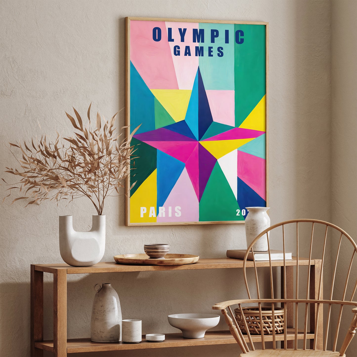 Vibrant Olympic Games in Paris 2024 Art Print