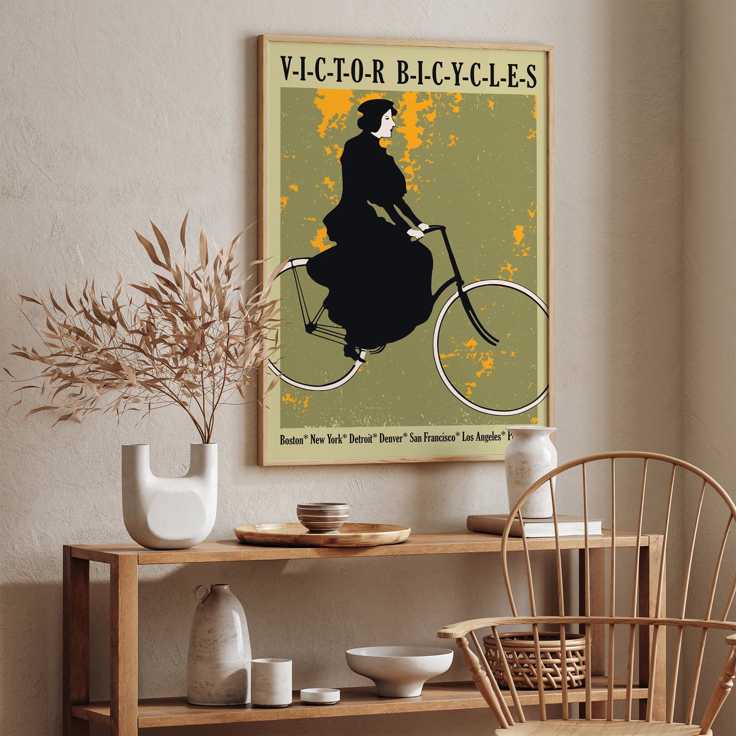 Victor Bicycles Vintage Poster