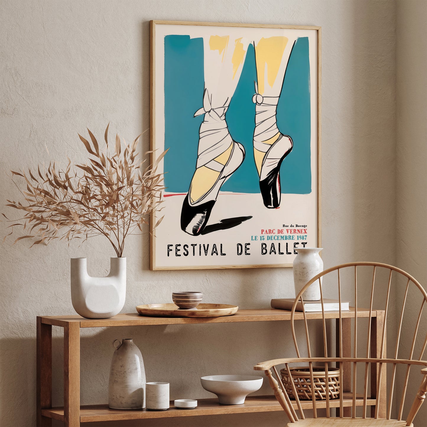 French Ballerina Vintage Wall Art