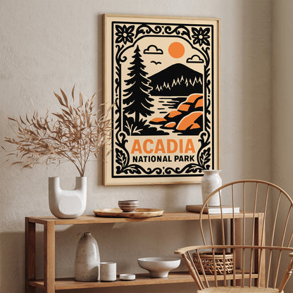Acadia National Park Poster - Travel Art Print