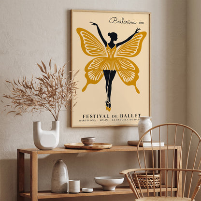 Butterfly Ballerina Ballet Festival Poster