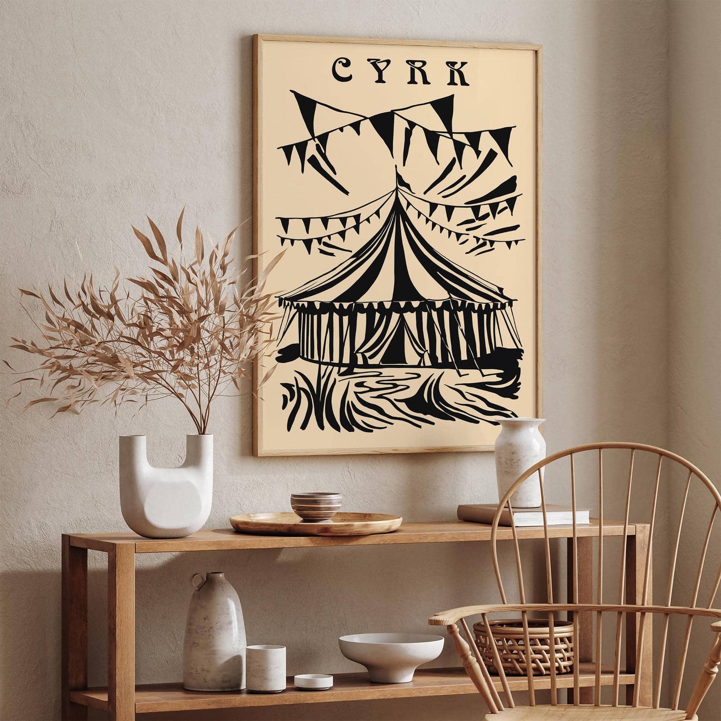 Polish Circus Vintage Style Art Print