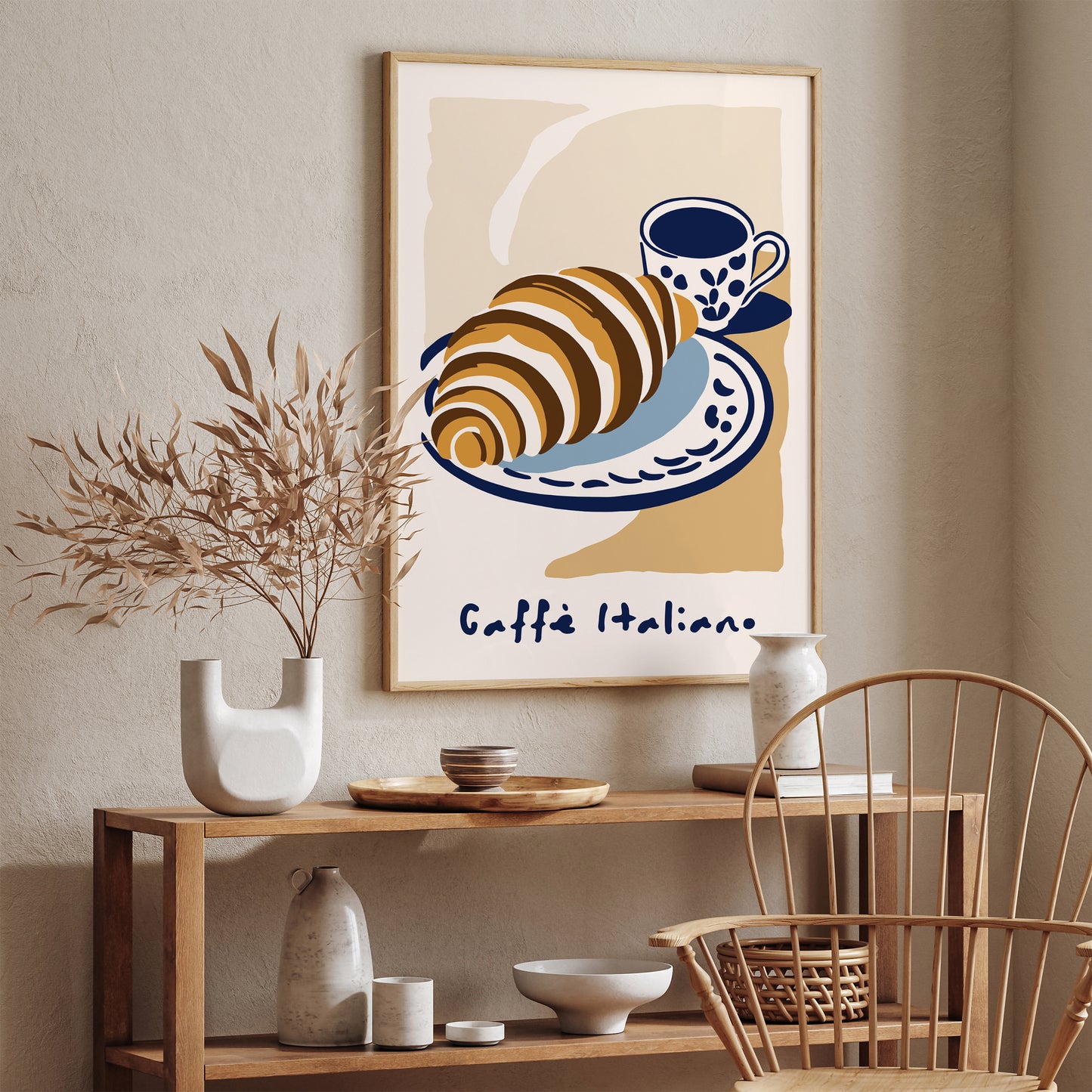 Caffe Italiano Breakfast Kitchen Poster