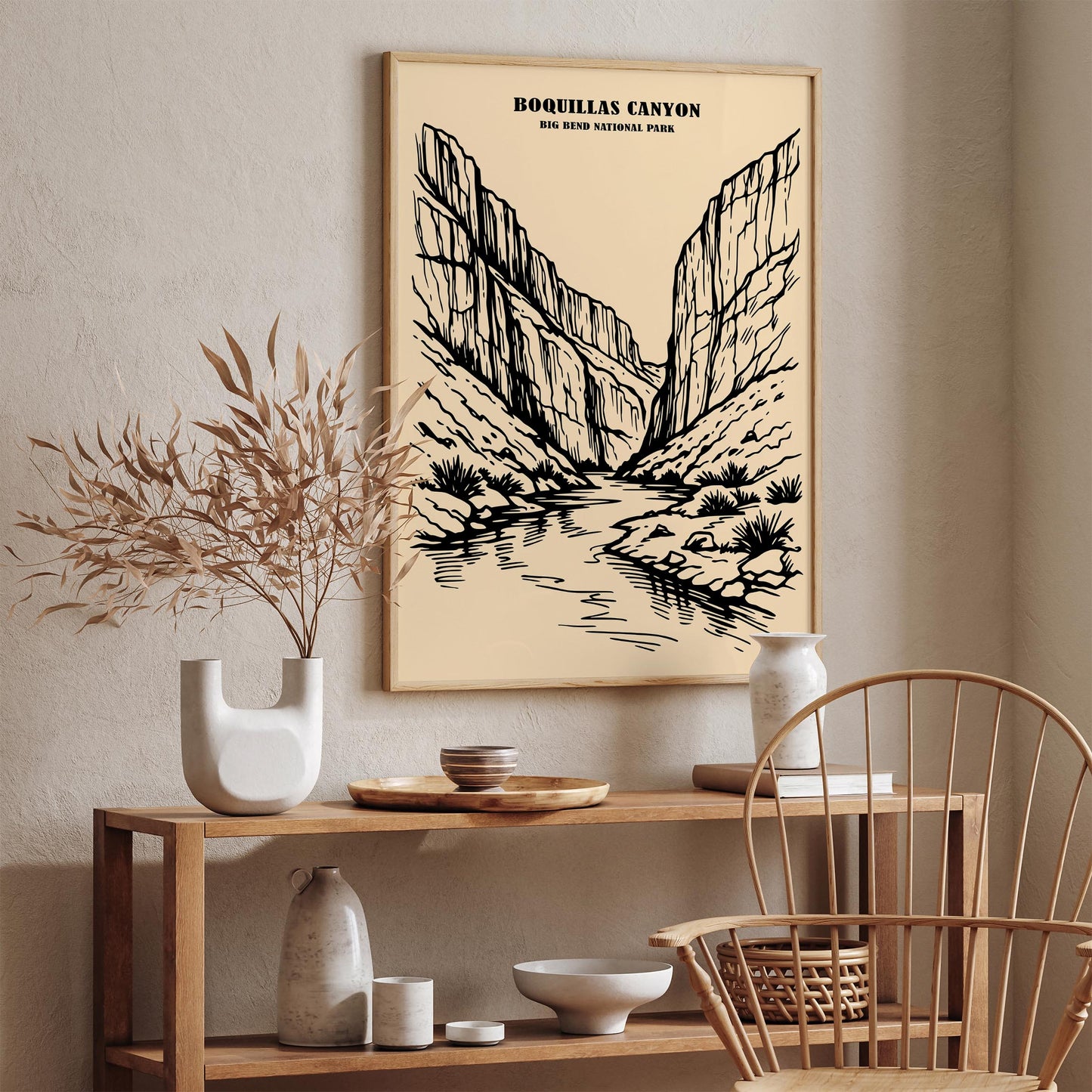 Boquillas Canyon Big Bend National Park Poster