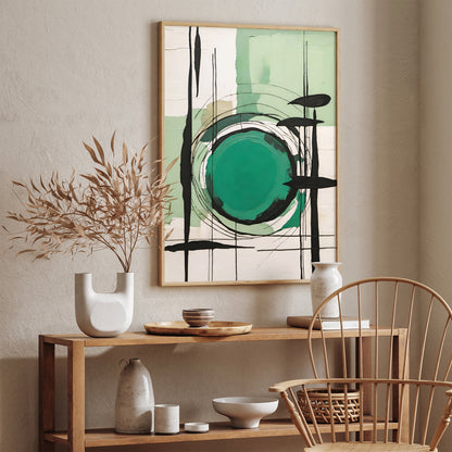 Green Abstract Art for Unique Wall Decor